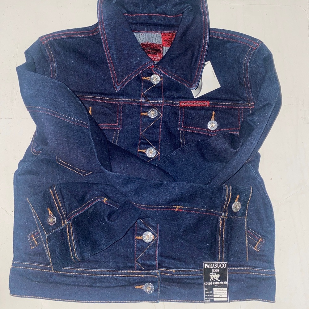 Ladies Parasuco Vintage Blue with Red Trim Jacket